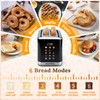 REVOTRA 2 Slice Toaster Stainless Steel with LED Display, Extra