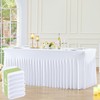 6 Pack White Table Cloth for 6 Foot Rectangle Tables