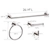 San Martin Towel Bar 24" Polished Chrome