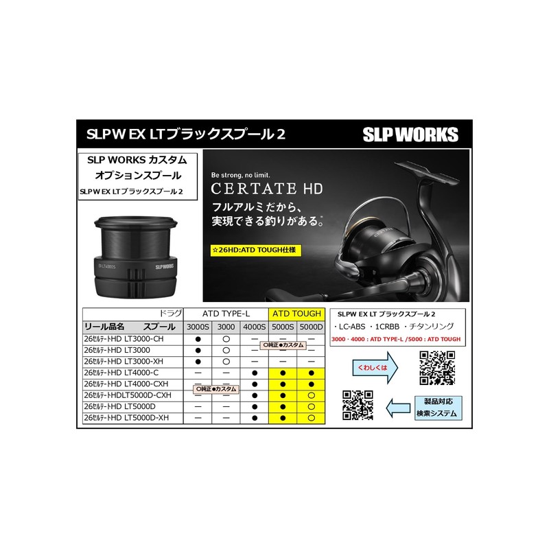 SLPWORKS SLPW EX LT BLACK SPOOL 2 LT4000S