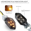 Pack of 4 Motorcycle Indicators 12 V LED with E
