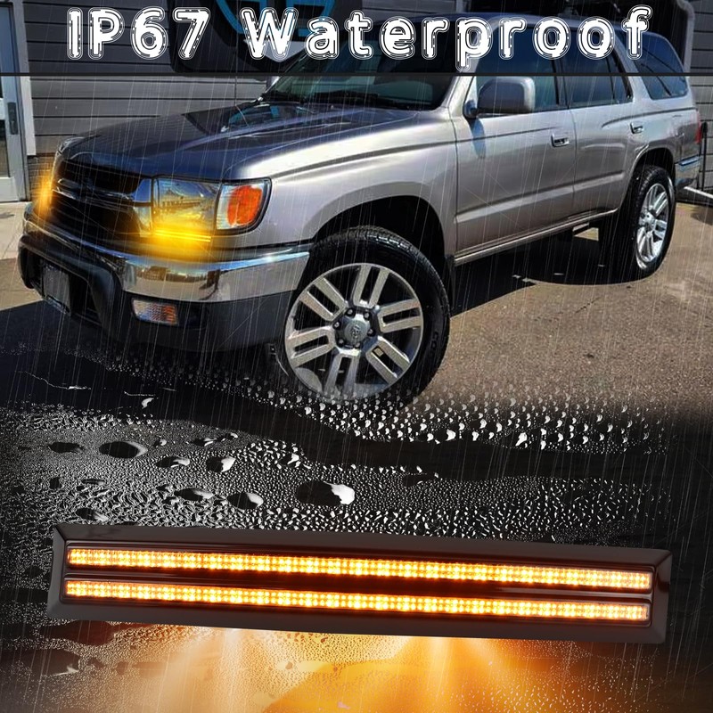BINQIGOO LED Daytime Running Light Compatible with Toyota 4Runner 1996-2002