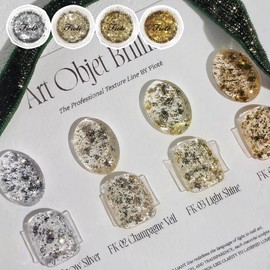 Piote Fiote Foil Flakes 4 types of individual silver leaf gold leaf glitter / 피오떼 호일 플레이크 4종 단품 은박 금박 글리터