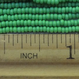 Seed Beads 10/0 Czech Opaque Light Green (one Hank Pack) Glass Preciosa