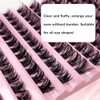 Moyutt Lashes Cluster 120 Pcs Individual Lashes D Curl 8-16