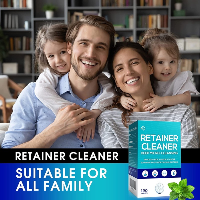 Y-Kelin Retainer and Denture Cleaner 120 Tablets for 4 Months