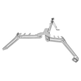Tiardey 1PCS Outdoor Folding Universal Gas Canister Stand Foldable Metal Tank Stove Base Holder Tripod Bracket For Outdoor Camping Silver