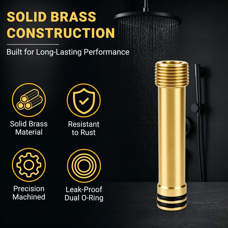 1247984 1247985 1247986 Shower Elbow Supply Adapter, Brass Shower Elbow