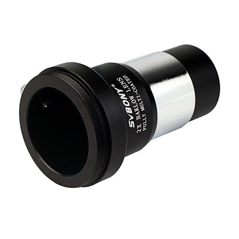 SVBONY Barlow Lens 2X, 1.25 inch Barlow Lens with Multi