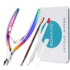 Cuticle Cutter with Cuticle Pusher - RONAVO Cuticle Trimmer Cuticle