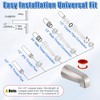 Enhon 3 Handle Shower Faucet Set Compatible with Pfister Verve