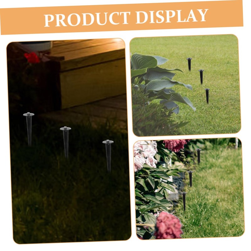 Kisangel 3sets Yard Stakes for Christmas Lights Pathway Light Replacement
