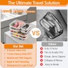 6 Pack Clear Hard Shell Zipper Cases - Ultimate Organizer