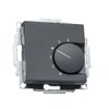 Halmburger Room Thermostat RTR-5510 Anthracite + GIRA E2 1-Way Frame