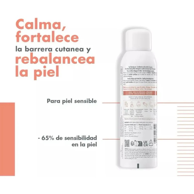 Agua Termal Avène 150ml | Refresca y Calma Piel Sensible