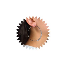 Iaceble Boho Crystal Cross Huggie Hoop Earrings Silver Cz Cross Earrings Large Circle Hoop Earrings Rhinestone Cross Hoop Earrings Circle Endless Earrings Jewelry for Women