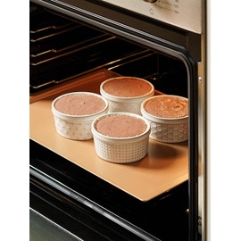 LE TAUCI Ramekins 6 oz, Ramekin Oven Safe, Ramiken for Creme Brulee, Lava Cakes, Pudding, Custard Cups, Souffle, Pot Pie, Small Sauce Bowl, Ceramic Baking Dishes- 4 inch, Set of 4, Arctic White