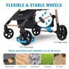 LPOTIUS Pet Stroller for Small/Medium Dogs & Cats, No-Zip Foldable