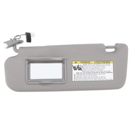 Gray Left Driver Side and Right Passenger Side Sun Visor Assembly Sunvisor Assy 852013K010QD Replacement for Hyundai Sonata 2006‑2008(Left)