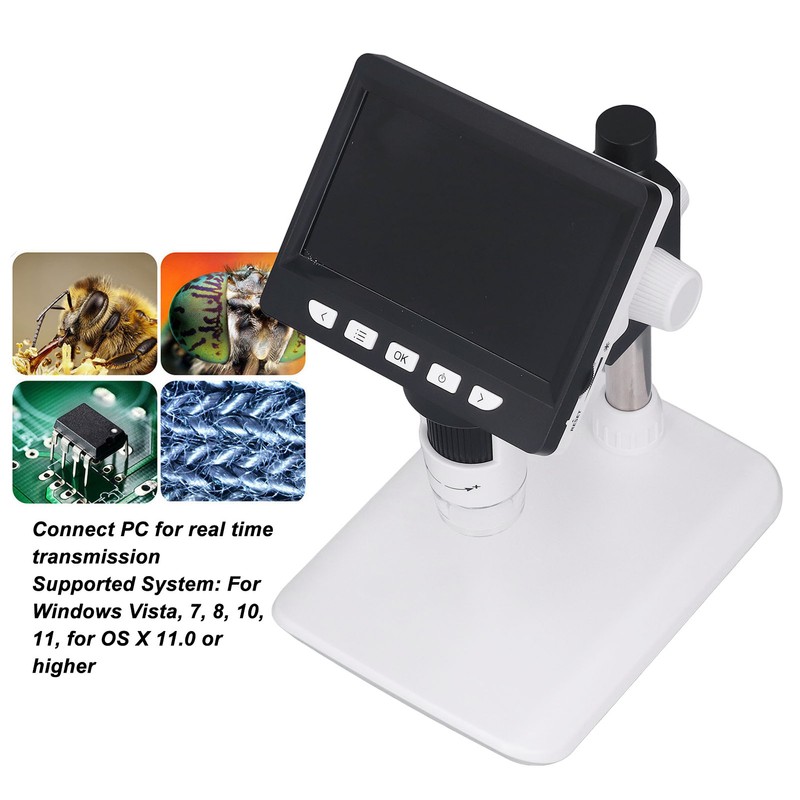 Digital Electron Microscope 4.3in 1000x 2MP USB Industrial Repair Inspection