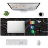 Alfombrilla de mouse grande para juegos de mapas topográficos, de