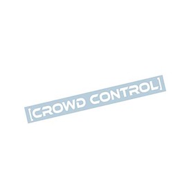 Crowd Control Windshield Banner Decal Sticker Graphic 36"