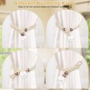 AULEEP Pearl Curtain Tiebacks, Pack of 2 Adjustable Tiebacks for