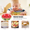 SEWACC Watermelon Shaped Ceramic Bowl Creative Fruit Shape Eating Bowl