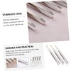 TOVINANNA Professional Eyebrow Tweezers 3pcs Set Stainless Steel for Trimming