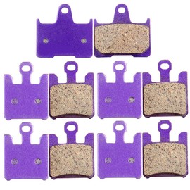 SCITOO FA369/4 FA254 Brake Pads fits for Kawasaki Ninja ZX10R 2004-2007 Front and Rear Carbon Fiber Brake Pads