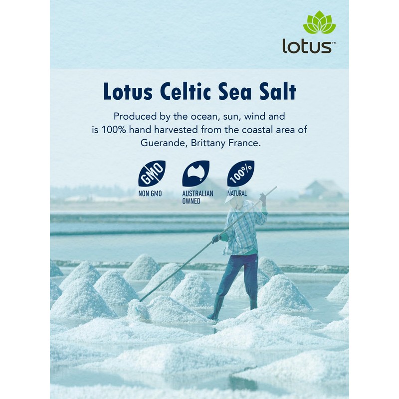 Lotus Celtic Fine Sea Salt 450 g, 450 g