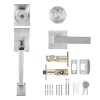 Adjustable Hole Space Reversible Entry Handle Set Square Front Door