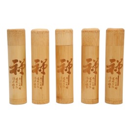 5Pcs Scattering Urns Carved Bamboo Leakproof Strong Portable Ash Scattering Containers for Pet Dog Cat Human
