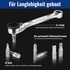 WORKPRO Mini-Ratschen-Set, 1/4" Umschaltknarre, 72-Zahn Ratschengriff, Ratschenschlüsselsatz, mit 20 Zubehörteilen,