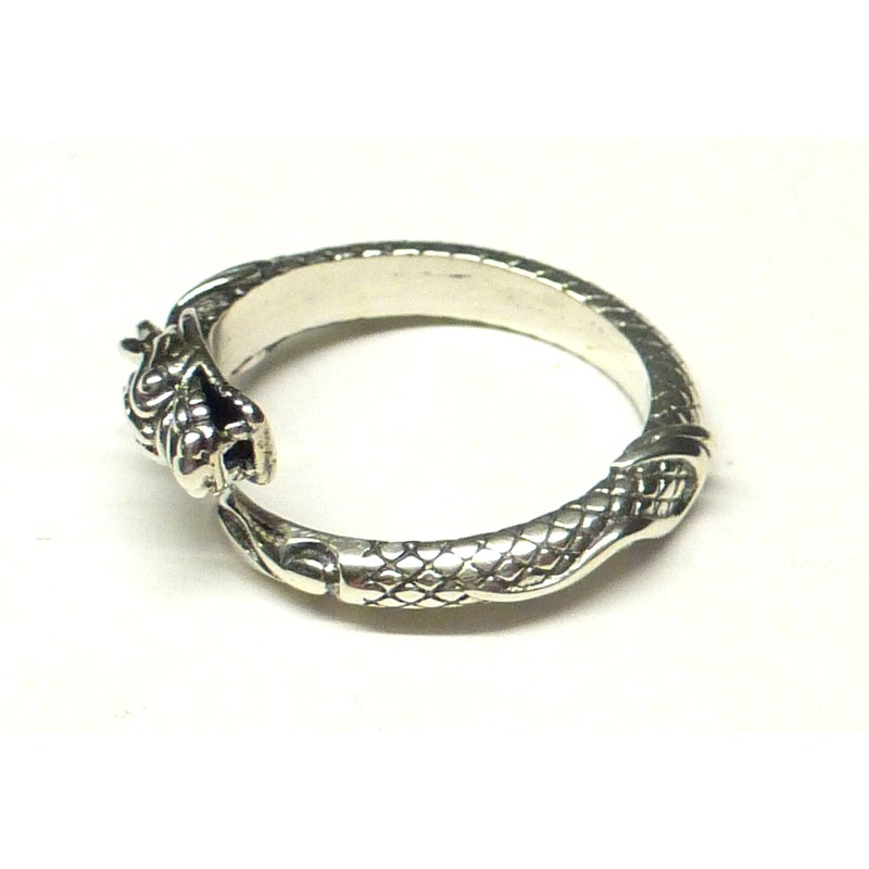Ring Silver Dragon Ring Size 58 Naga Ring Open Adjustable
