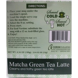 Matcha Green Tea Latte, 12 Single Serve Cups