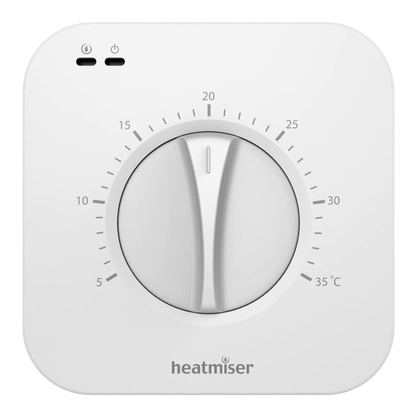 Heatmiser DS1 V2 Central Heating Thermostat for Simple Dial Control for Boiler & Heat Pump Heating Controls Kudos-Trading UK Next Working Day Prime delivery.