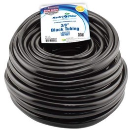 Hydro Flow 100-Feet Roll Vinyl Tubing with 3/8-Inch Internal Diameter and 1/2-Inch Outer Diameter, Black