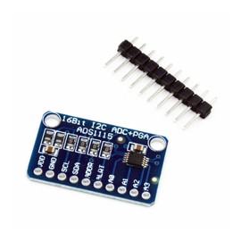 HiBCTR - Convertidor ADS1115 de 3 piezas, 16 bytes, 4 canales, I2C IIC analógico a digital ADC PGA con amplificador de ganancia programable, placa de desarrollo de convertidor ADC de alta precisión