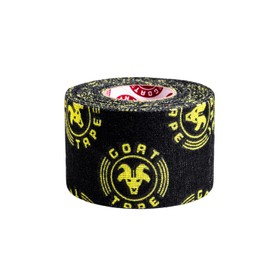 Goat Tape Scary Sticky Premium Athletic/Weightlifting Tape, Black & Yellow, Pack of 1