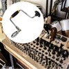 YZCHAIN Adjustable Hand Drill Brace, Manual Woodworking Drill, Lightweight Portable