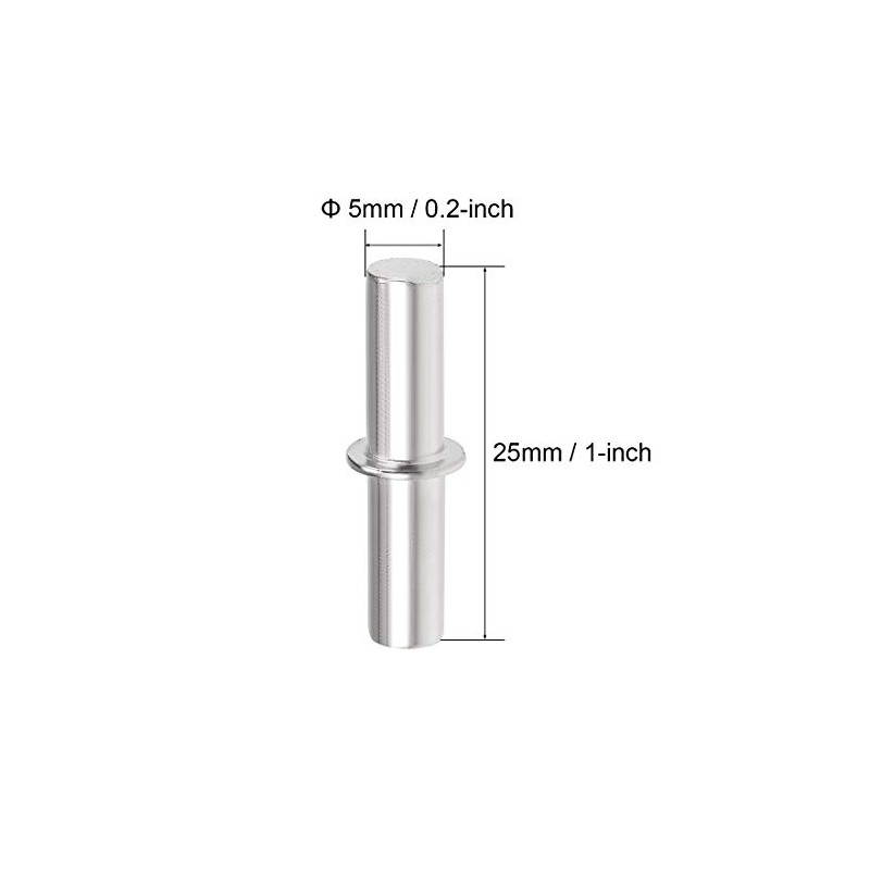 sourcing map Pack of 20 Shelf Support Pins Shelf Support