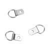 100 PCS D Rings Hooks, D Rings Picture Hangers with