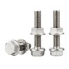 5/16-18 x 3/4" SAE Flanged Hex Head Bolts Nuts Kit,