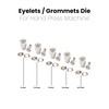 Rivet Eyelets Grommets Snap Buttons Dies Set for Hand Press
