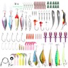 TUXIBIN 101 Pieces Fishing Lures Mixed Including Spinner, VIB, Height