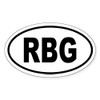CafePress RBG Oval Sticker Oval Car Bumper Sticker