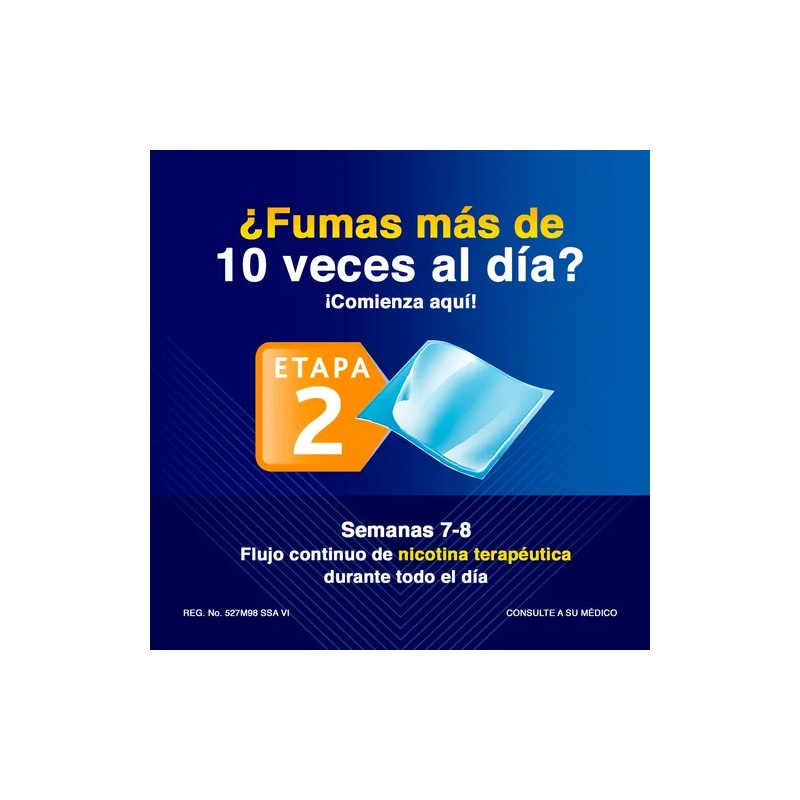Niqüitin Etapa 2 Parches 14 Mg/24 Horas, 7 Parches