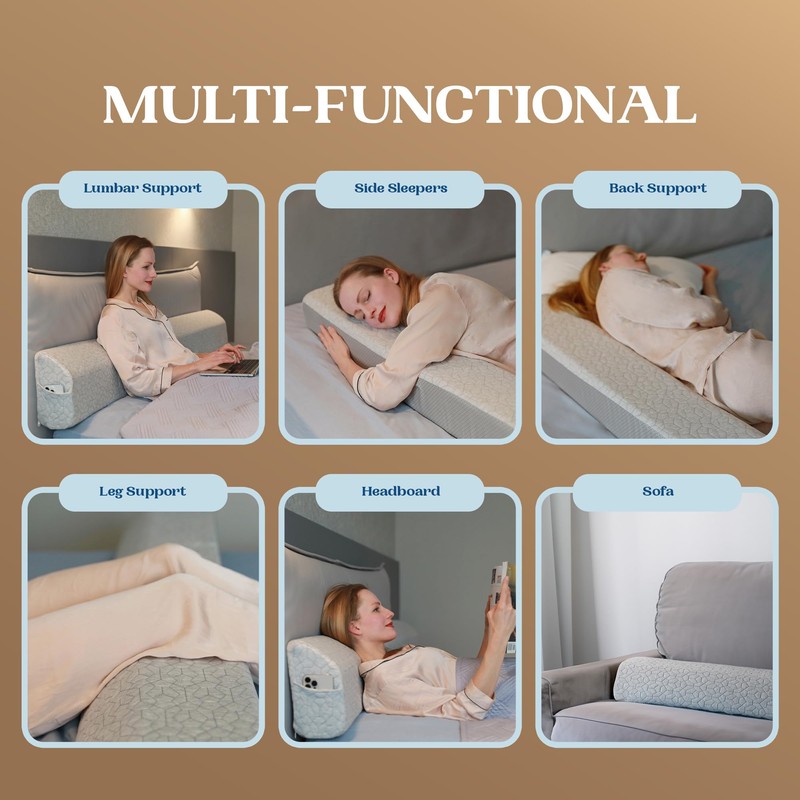 FeelAtHome Bed Gap Filler for Full Bed | Bed Wedge
