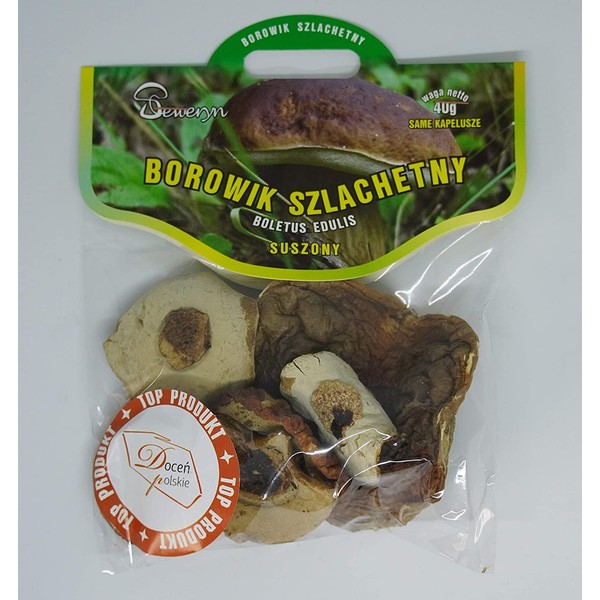 Seweryn 2021 Dried Mushrooms Porcini Borowik Szlashetny Whole Caps 40